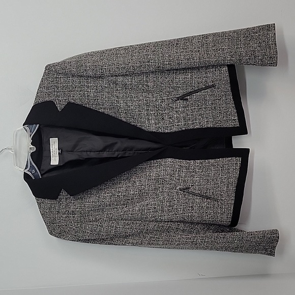 Tahari Jackets & Blazers - TAHARI Arthur S. Levine Black White Tweed Blazer Jacket